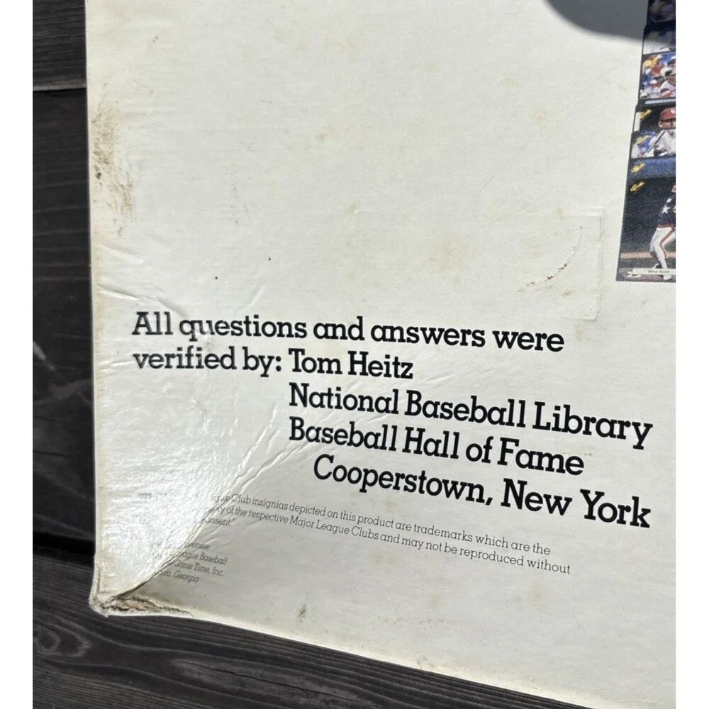 Vtg 1989 Classic Major League Baseball Board Game - Open Box w/ Sealed Cards MLB